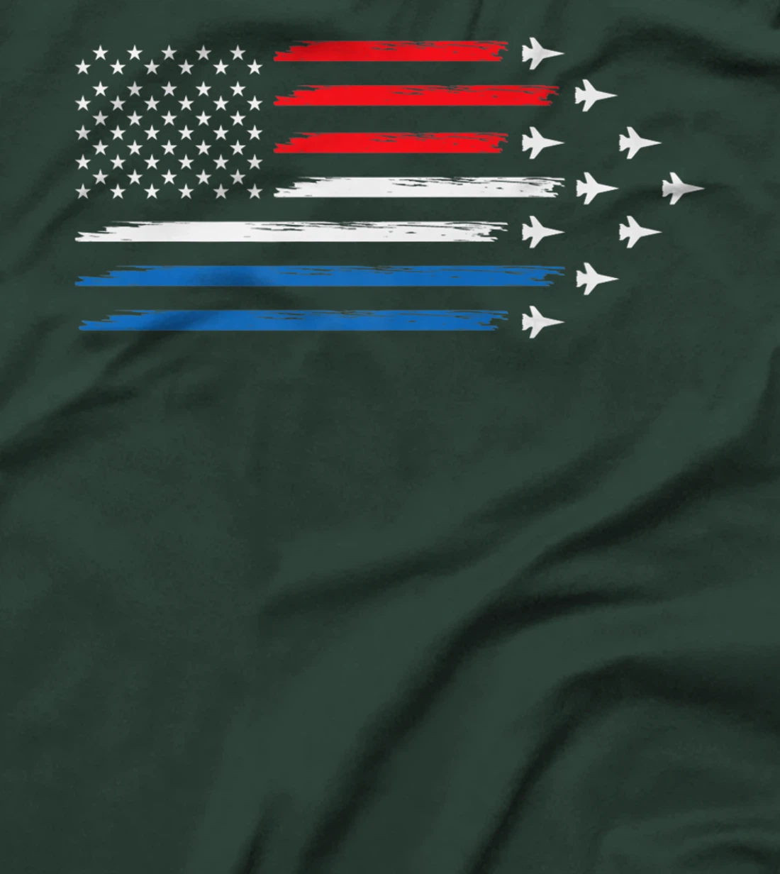 American Flag Veteran 4th of July Pilot T-Shirt, Women T-Shirt