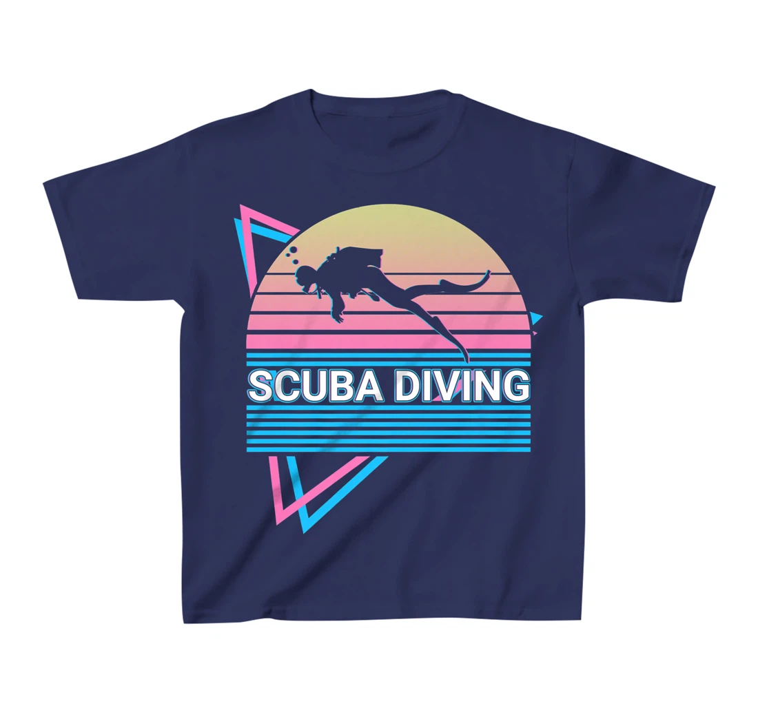 Scuba Diving Scuba Diver Retro T-Shirt, Kid T-Shirt and Women T-Shirt