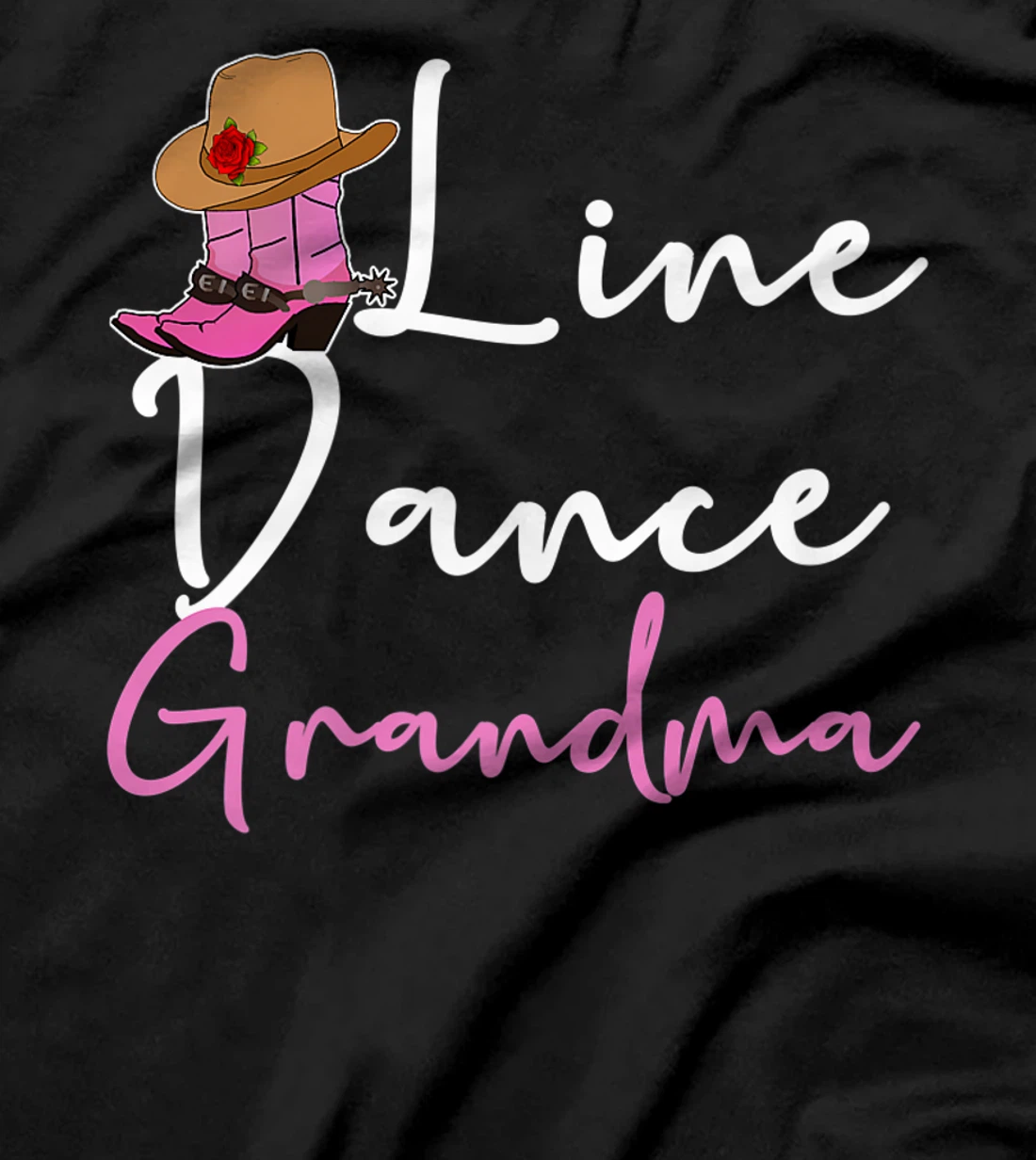 Line Dance Grandma Country Music Western Dancer Cowgirl T-Shirt, Women T-Shirt