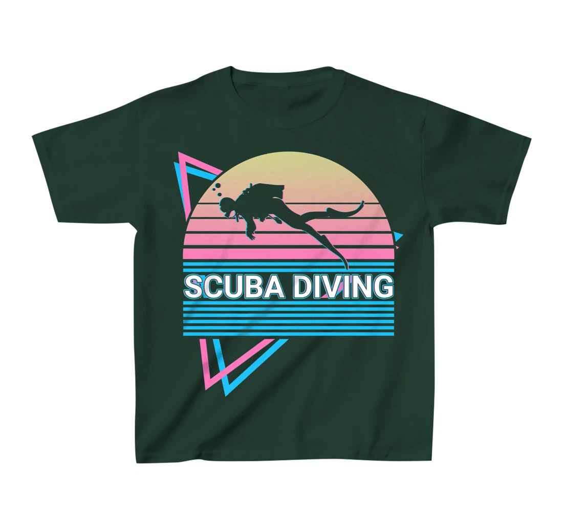 Scuba Diving Scuba Diver Retro T-Shirt, Kid T-Shirt and Women T-Shirt