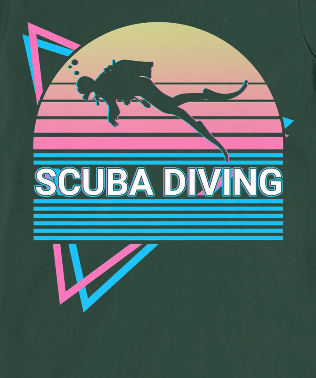 Scuba Diving Scuba Diver Retro T-Shirt, Kid T-Shirt and Women T-Shirt