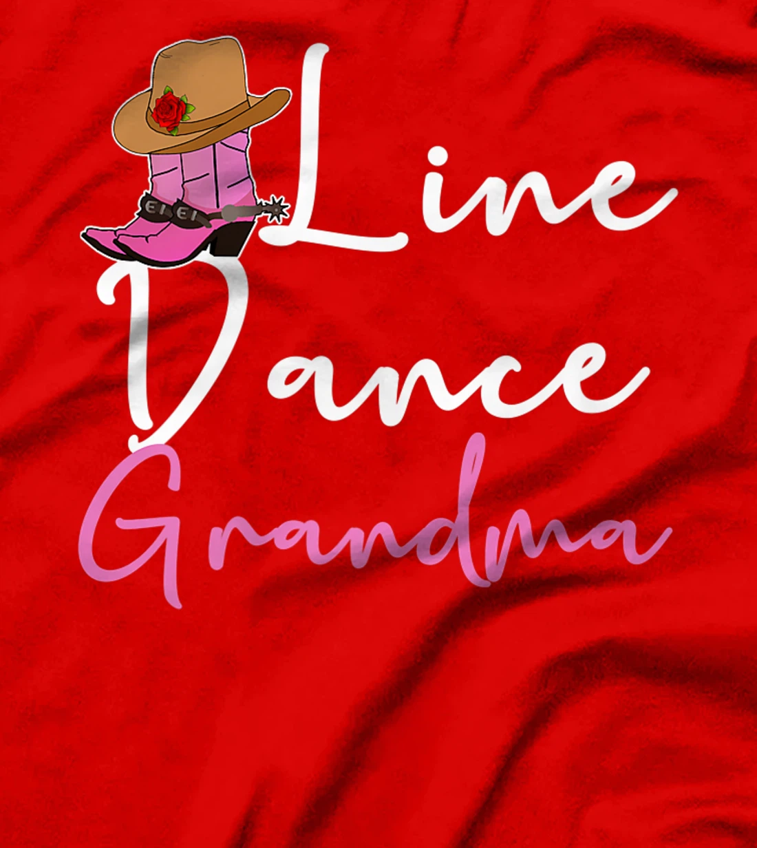 Line Dance Grandma Country Music Western Dancer Cowgirl T-Shirt, Women T-Shirt