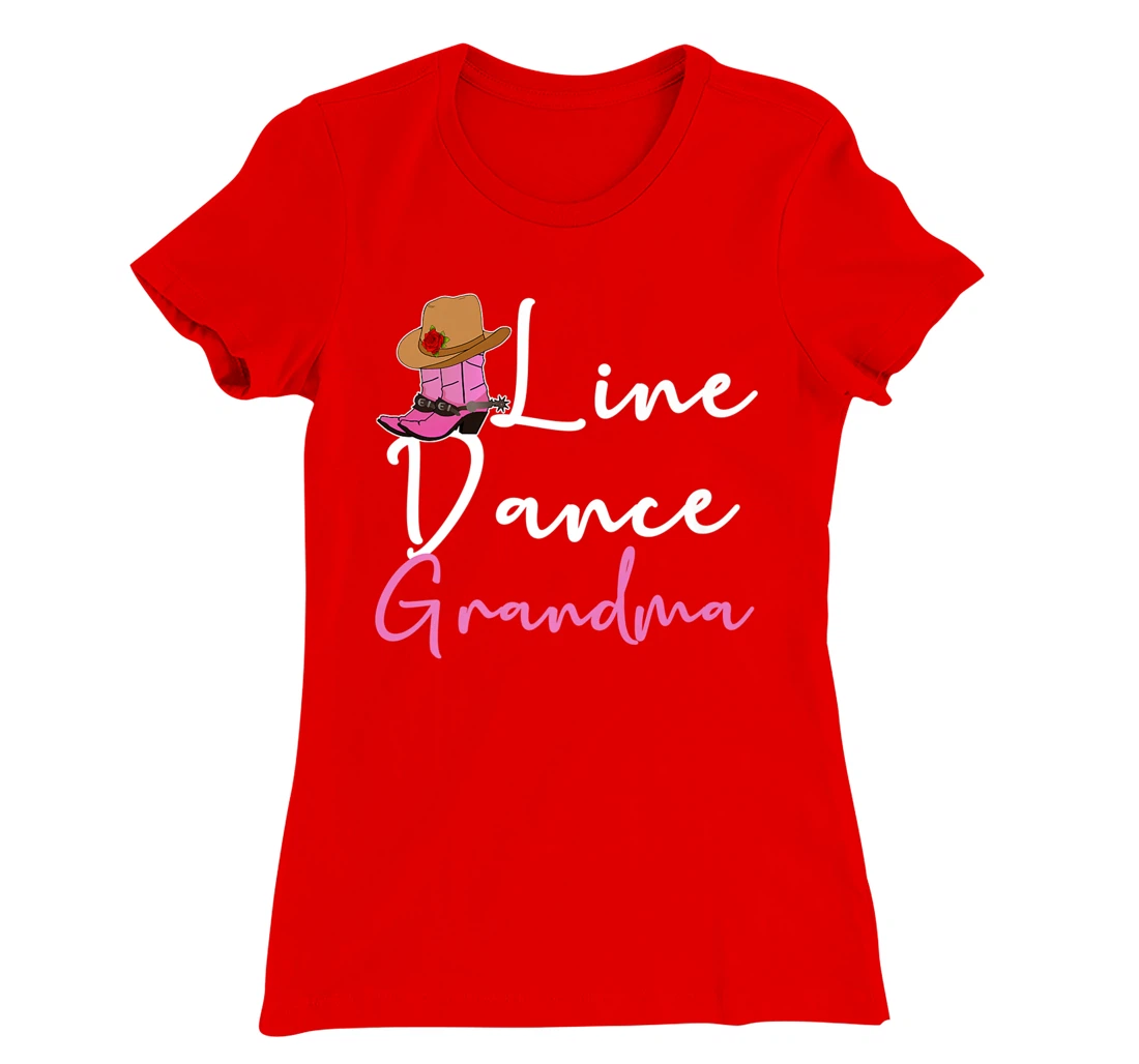 Line Dance Grandma Country Music Western Dancer Cowgirl T-Shirt, Women T-Shirt