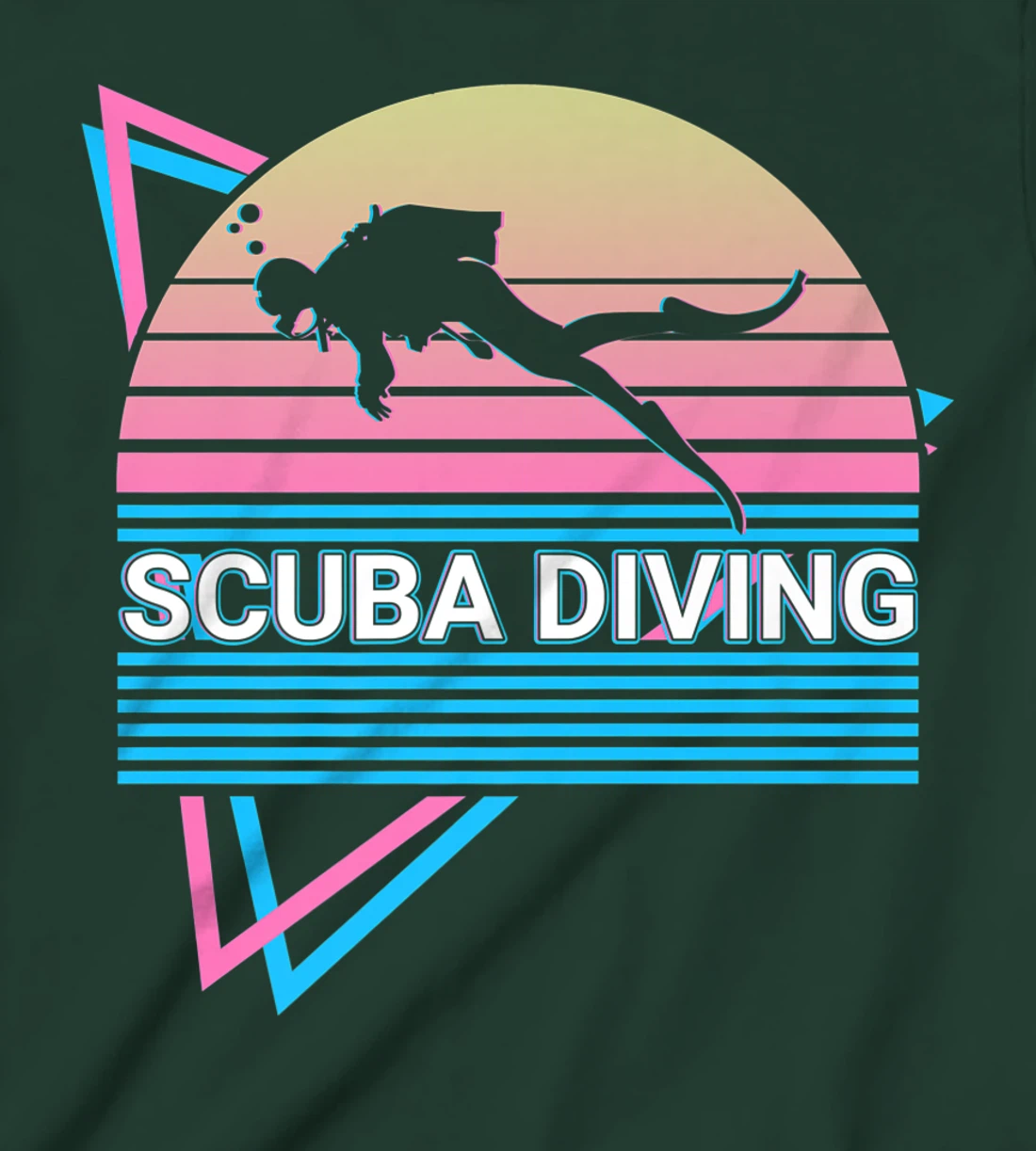 Scuba Diving Scuba Diver Retro T-Shirt, Kid T-Shirt and Women T-Shirt
