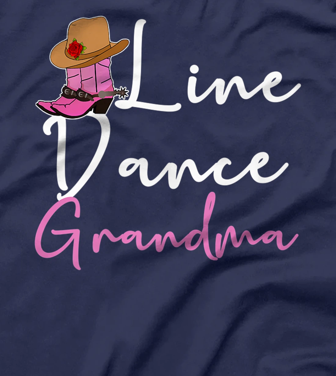 Line Dance Grandma Country Music Western Dancer Cowgirl T-Shirt, Women T-Shirt