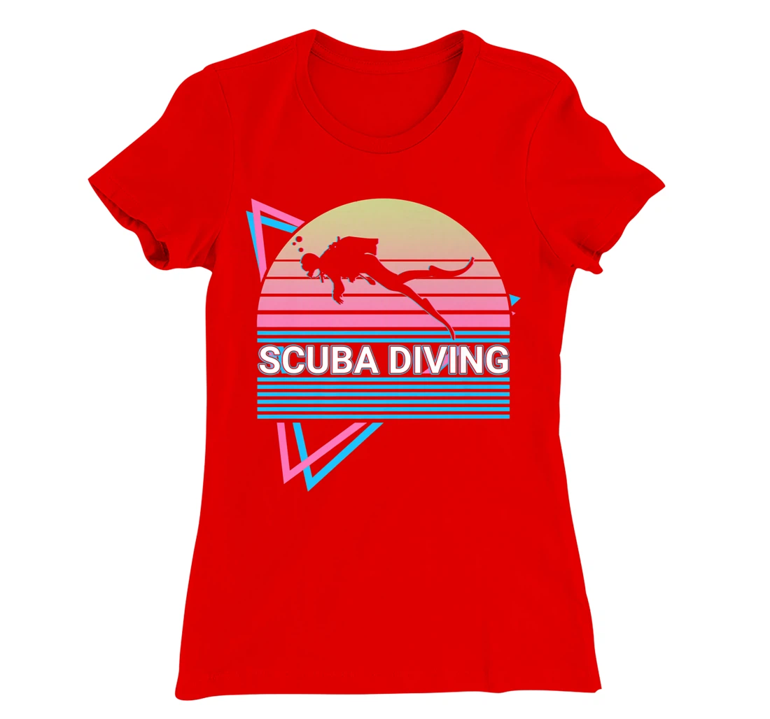 Scuba Diving Scuba Diver Retro T-Shirt, Kid T-Shirt and Women T-Shirt