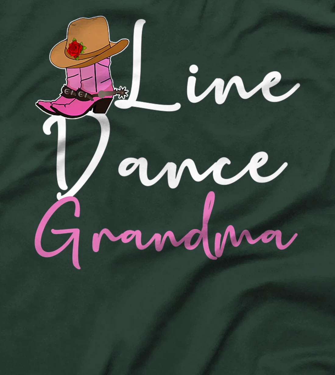Line Dance Grandma Country Music Western Dancer Cowgirl T-Shirt, Women T-Shirt