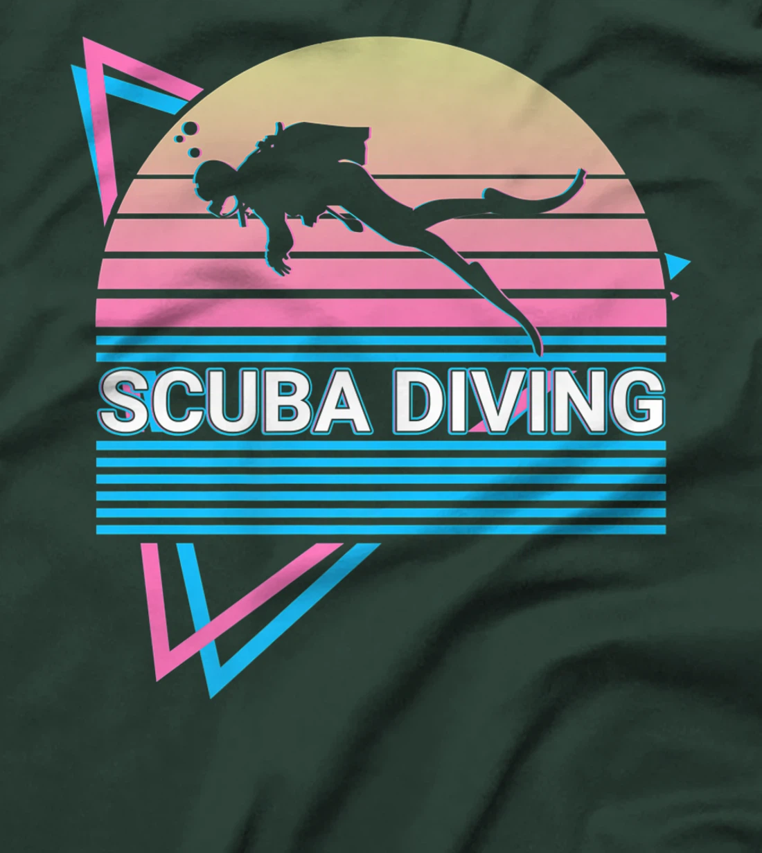 Scuba Diving Scuba Diver Retro T-Shirt, Kid T-Shirt and Women T-Shirt