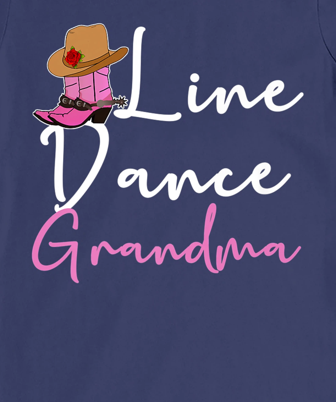 Line Dance Grandma Country Music Western Dancer Cowgirl T-Shirt, Women T-Shirt