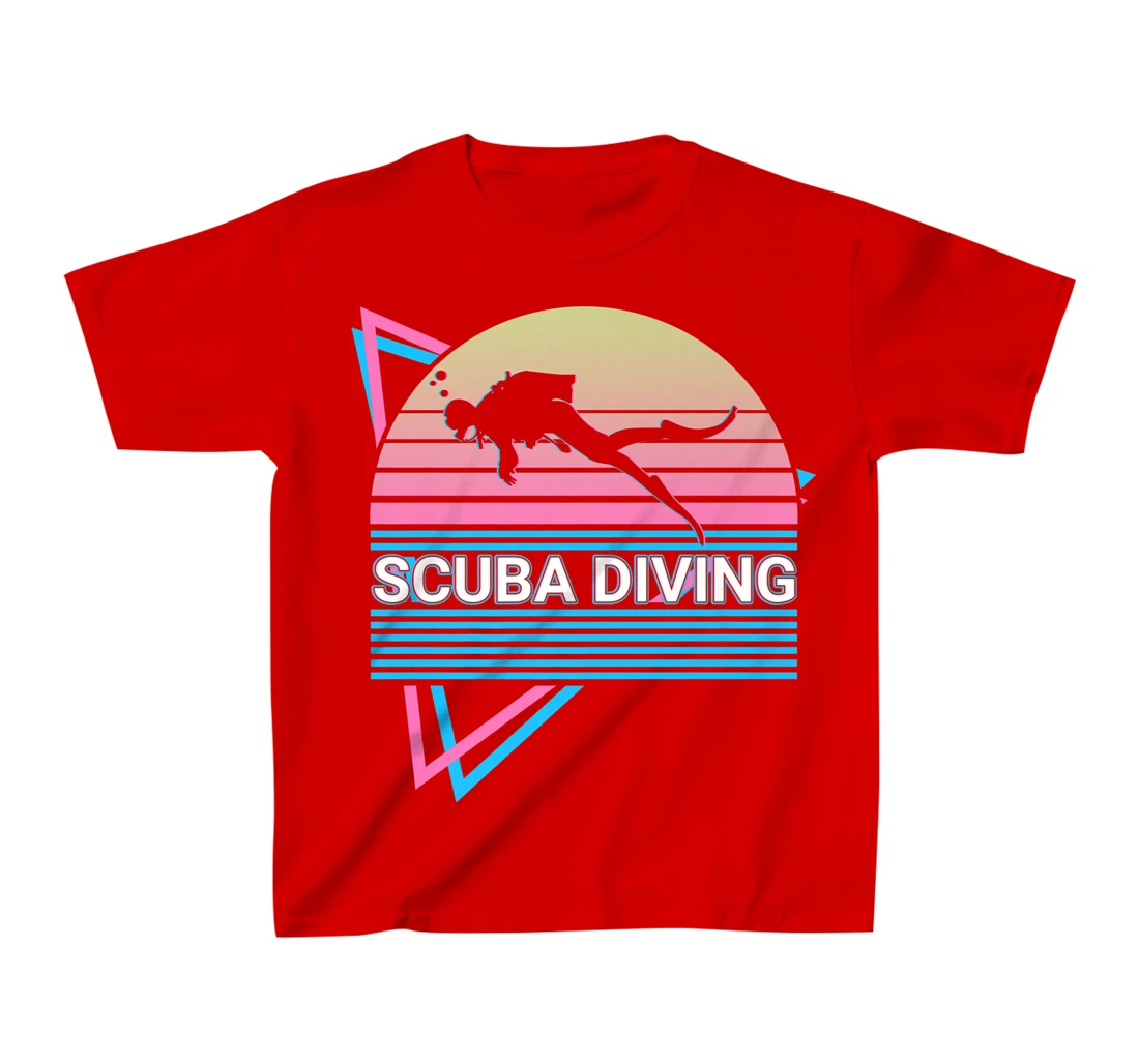 Scuba Diving Scuba Diver Retro T-Shirt, Kid T-Shirt and Women T-Shirt