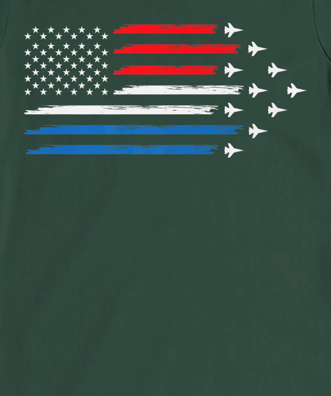 American Flag Veteran 4th of July Pilot T-Shirt, Women T-Shirt