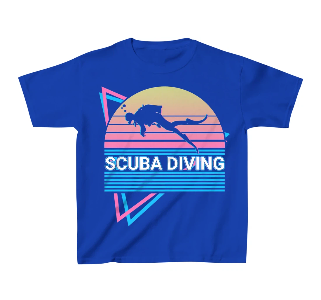 Scuba Diving Scuba Diver Retro T-Shirt, Kid T-Shirt and Women T-Shirt