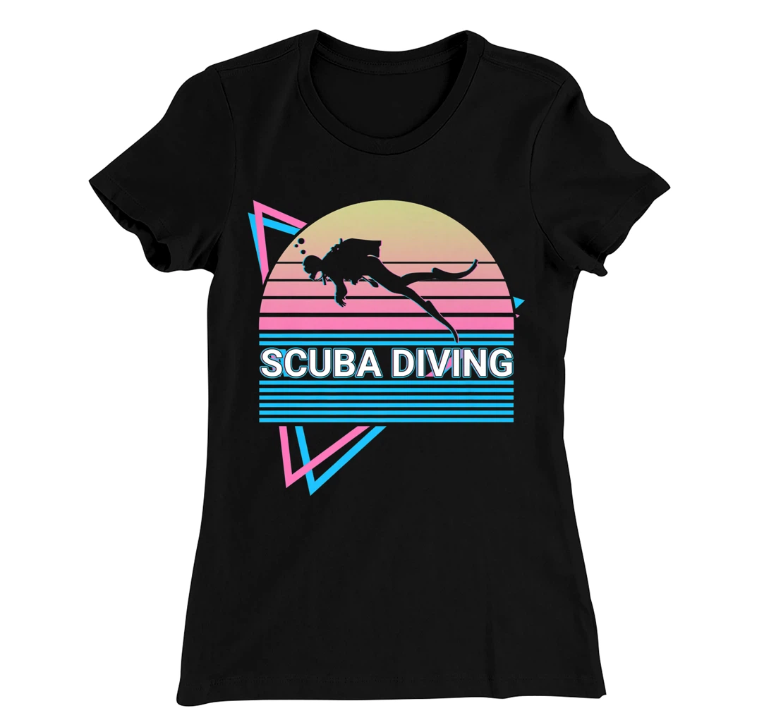 Scuba Diving Scuba Diver Retro T-Shirt, Kid T-Shirt and Women T-Shirt