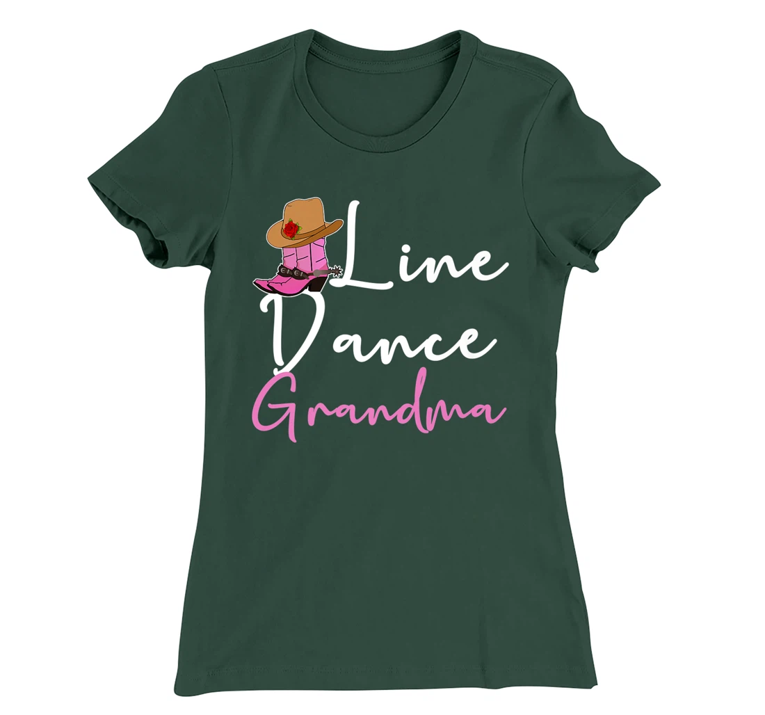 Line Dance Grandma Country Music Western Dancer Cowgirl T-Shirt, Women T-Shirt
