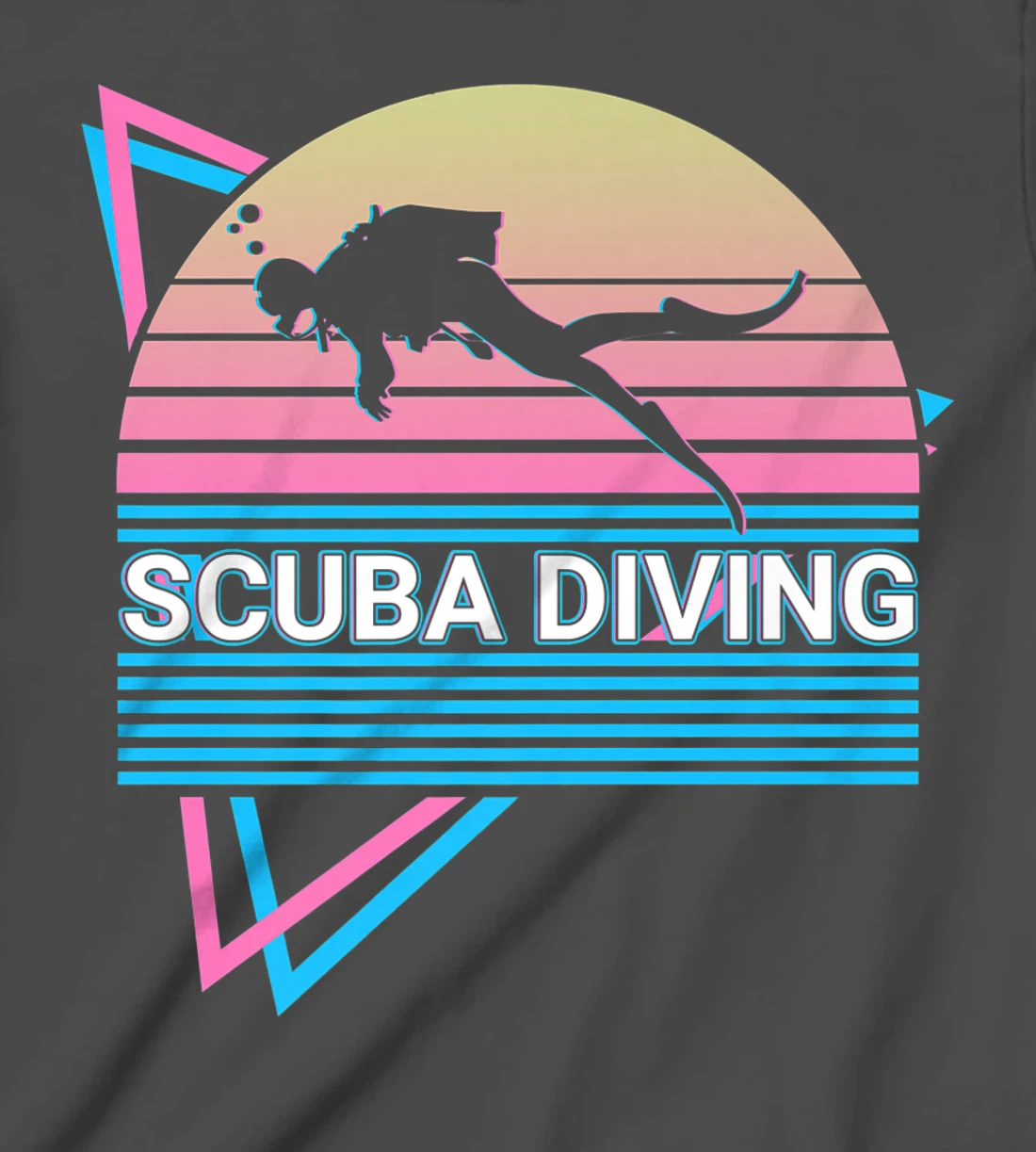 Scuba Diving Scuba Diver Retro T-Shirt, Kid T-Shirt and Women T-Shirt