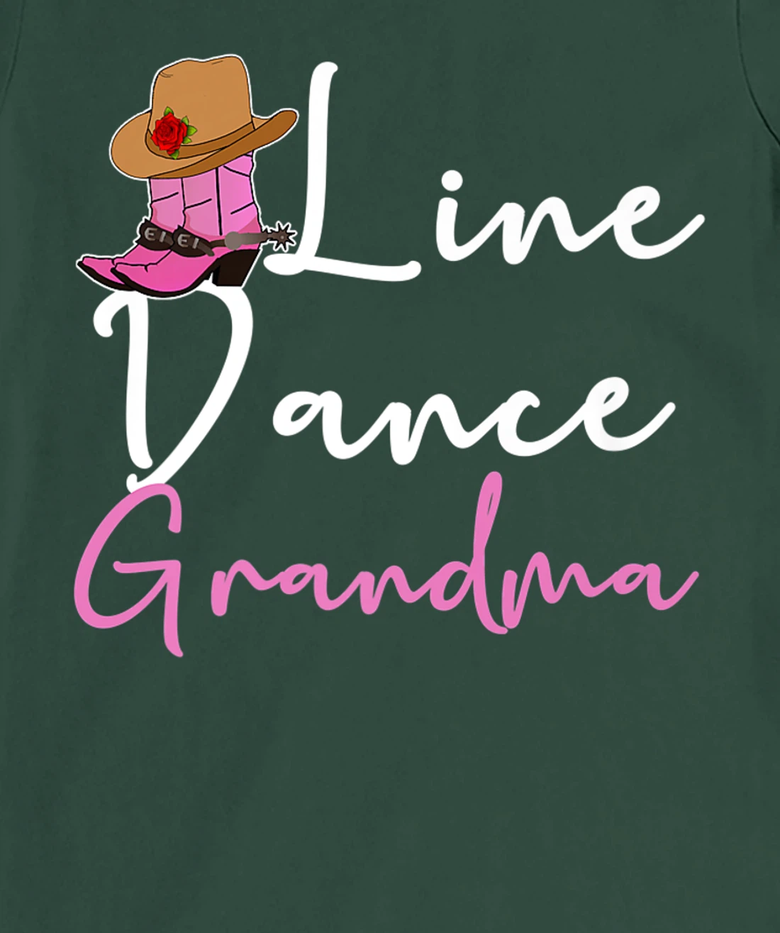 Line Dance Grandma Country Music Western Dancer Cowgirl T-Shirt, Women T-Shirt