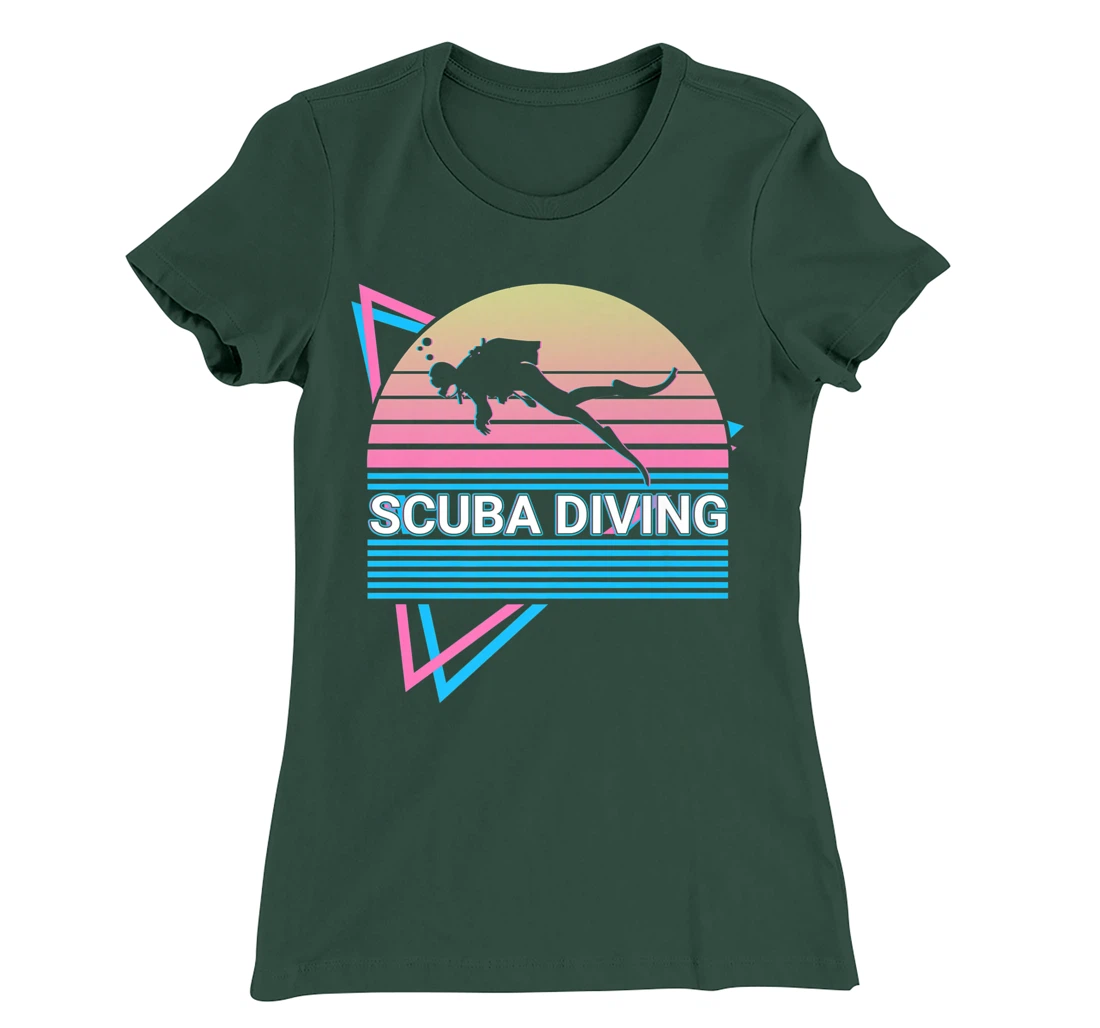 Scuba Diving Scuba Diver Retro T-Shirt, Kid T-Shirt and Women T-Shirt