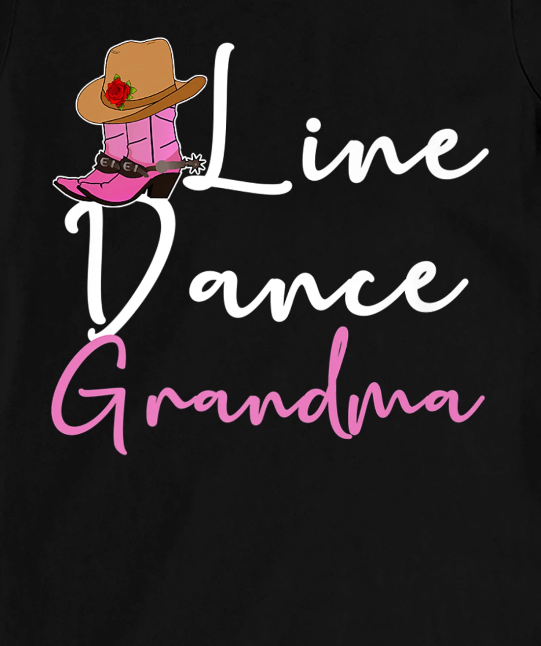 Line Dance Grandma Country Music Western Dancer Cowgirl T-Shirt, Women T-Shirt