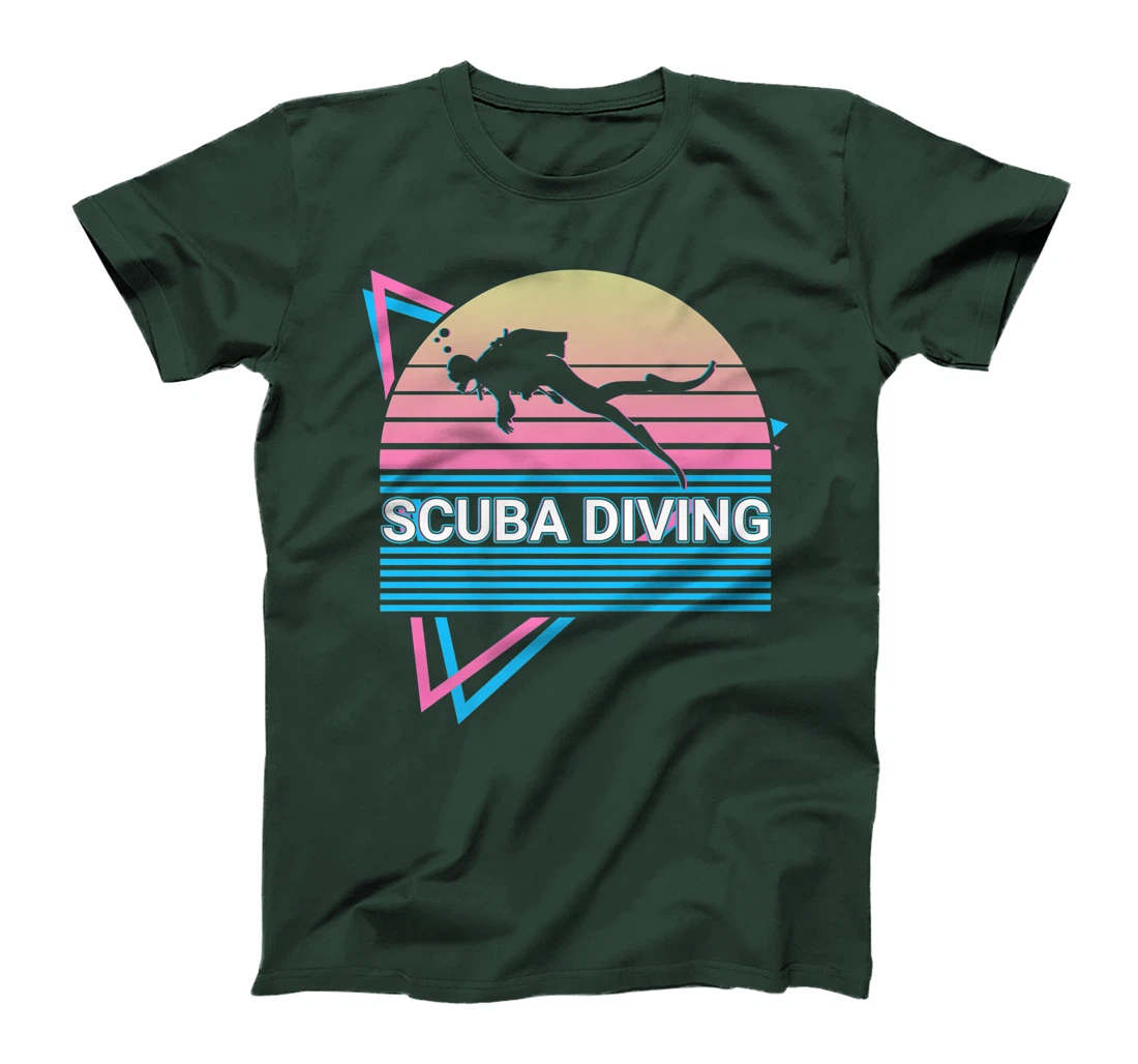 Scuba Diving Scuba Diver Retro T-Shirt, Kid T-Shirt and Women T-Shirt