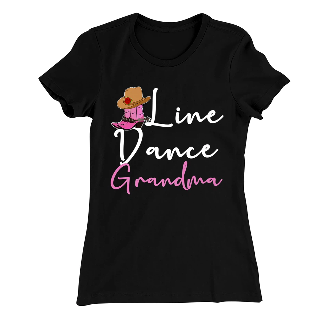 Line Dance Grandma Country Music Western Dancer Cowgirl T-Shirt, Women T-Shirt