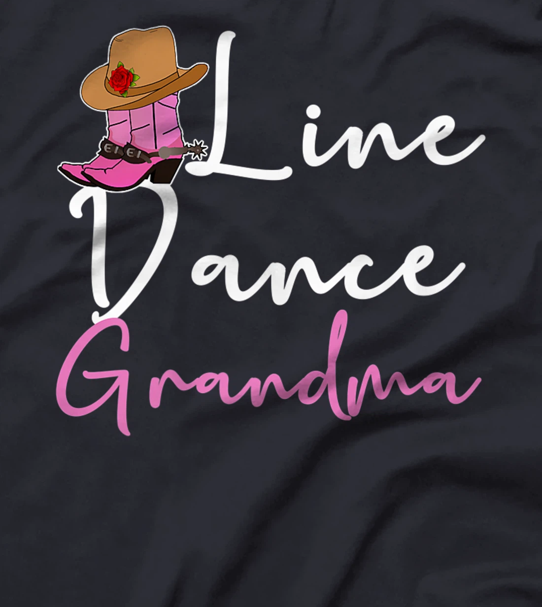 Line Dance Grandma Country Music Western Dancer Cowgirl T-Shirt, Women T-Shirt