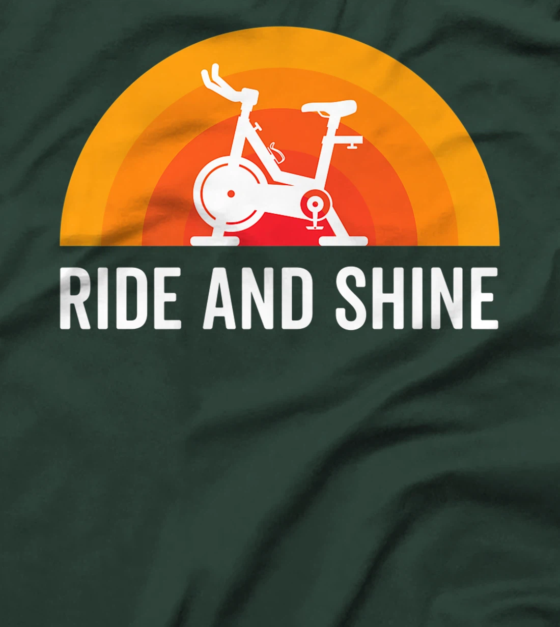 Ride And Shine Indoor Spinning Spin Class Funny Workout Gym T-Shirt, Kid T-Shirt and Women T-Shirt