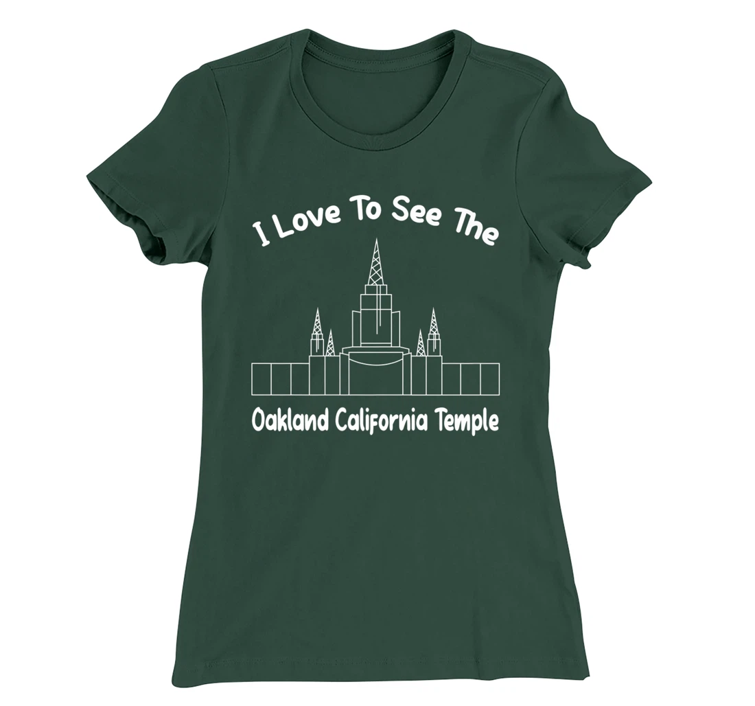 Oakland CA Temple, I love to see my temple, primary T-Shirt, Kid T-Shirt and Women T-Shirt