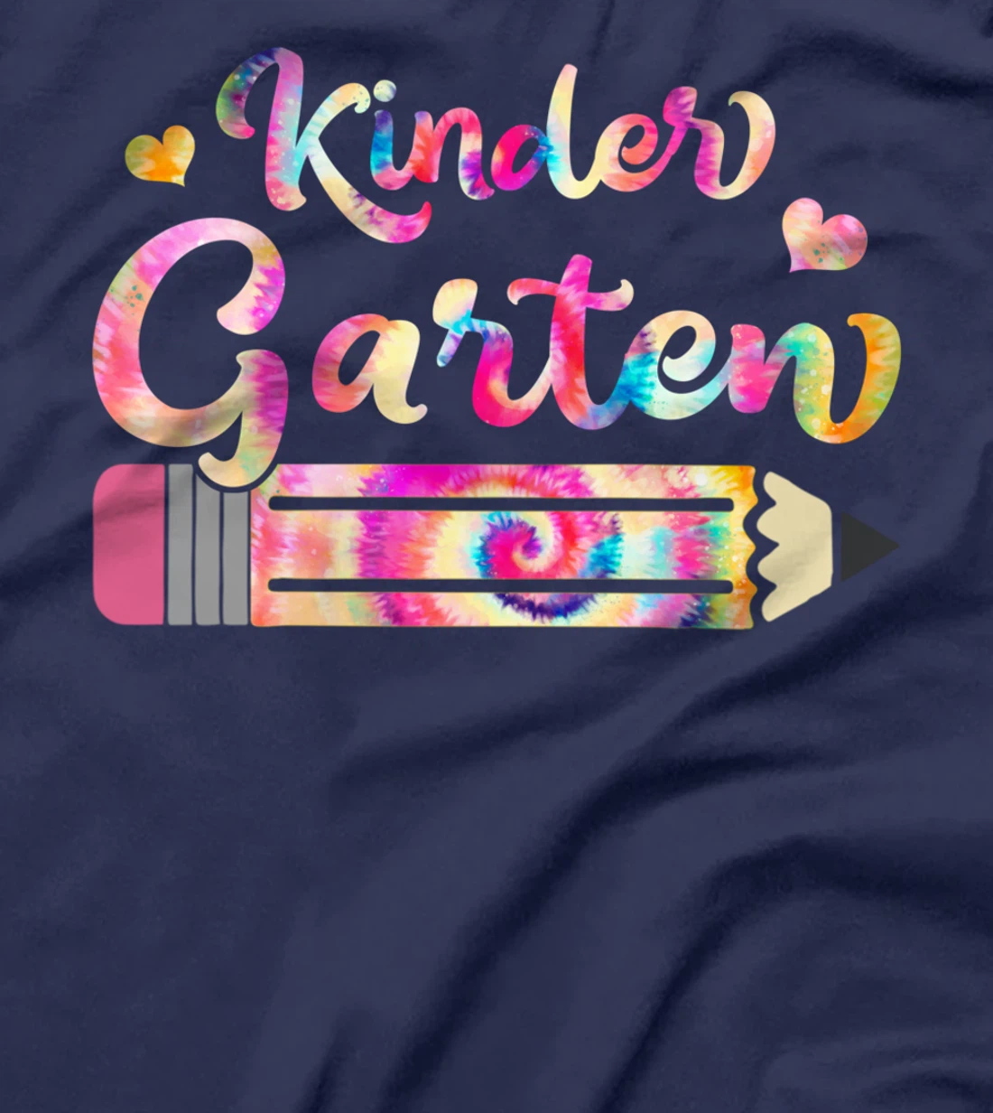 Kindergarten Teacher Tie Dye Funny Back To School T-Shirt