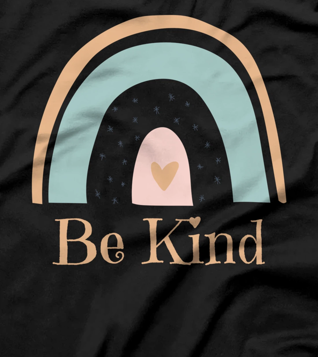 Rainbow Minimalist Boho Be Kind Kindness Awareness T-Shirt