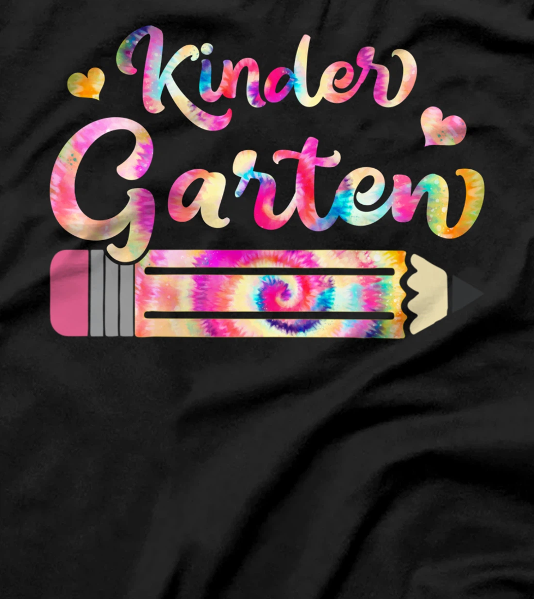 Kindergarten Teacher Tie Dye Funny Back To School T-Shirt