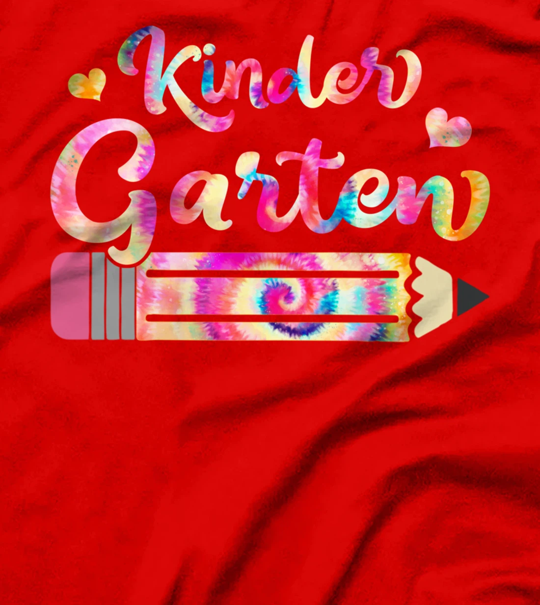 Kindergarten Teacher Tie Dye Funny Back To School T-Shirt