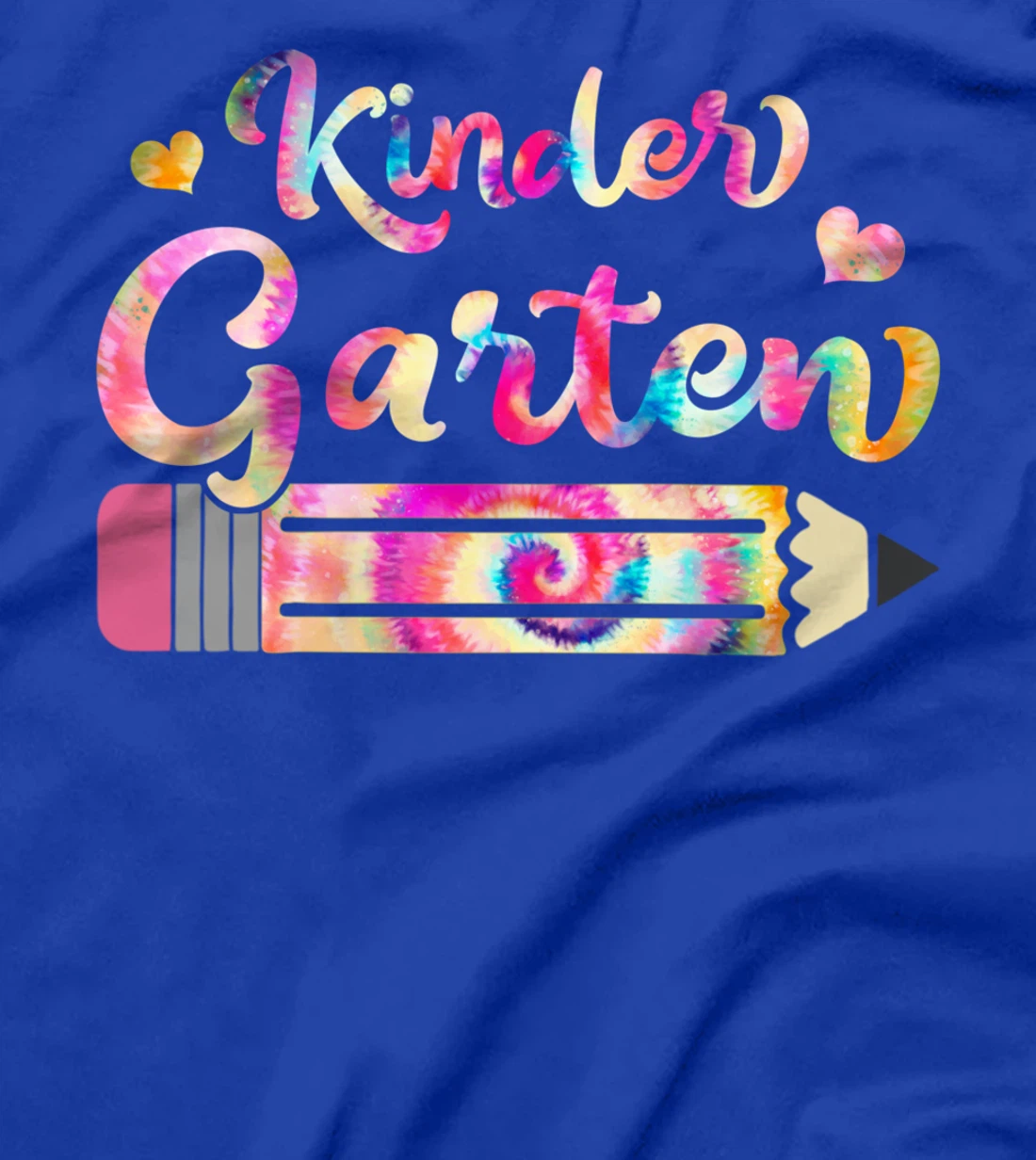 Kindergarten Teacher Tie Dye Funny Back To School T-Shirt