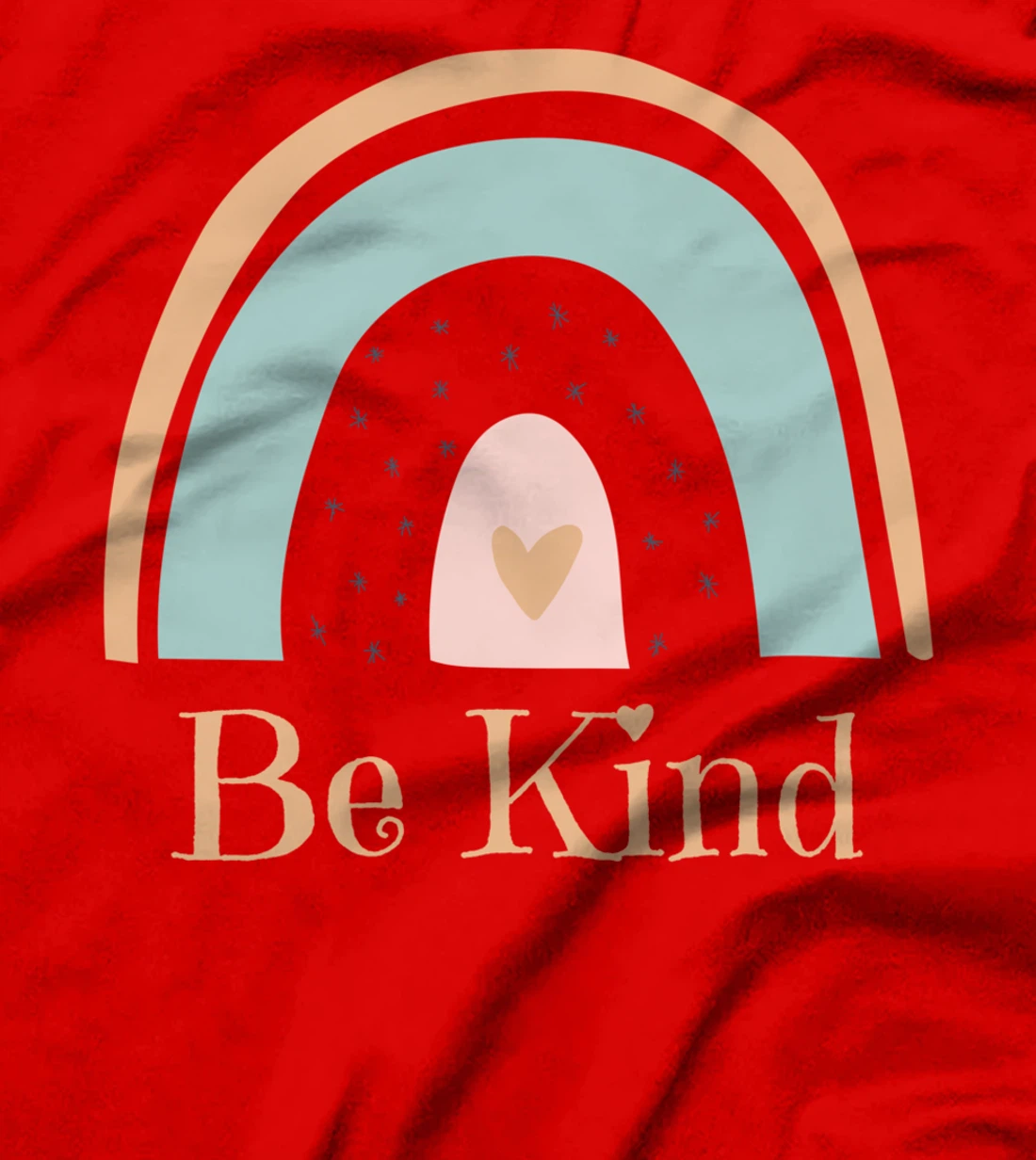 Rainbow Minimalist Boho Be Kind Kindness Awareness T-Shirt