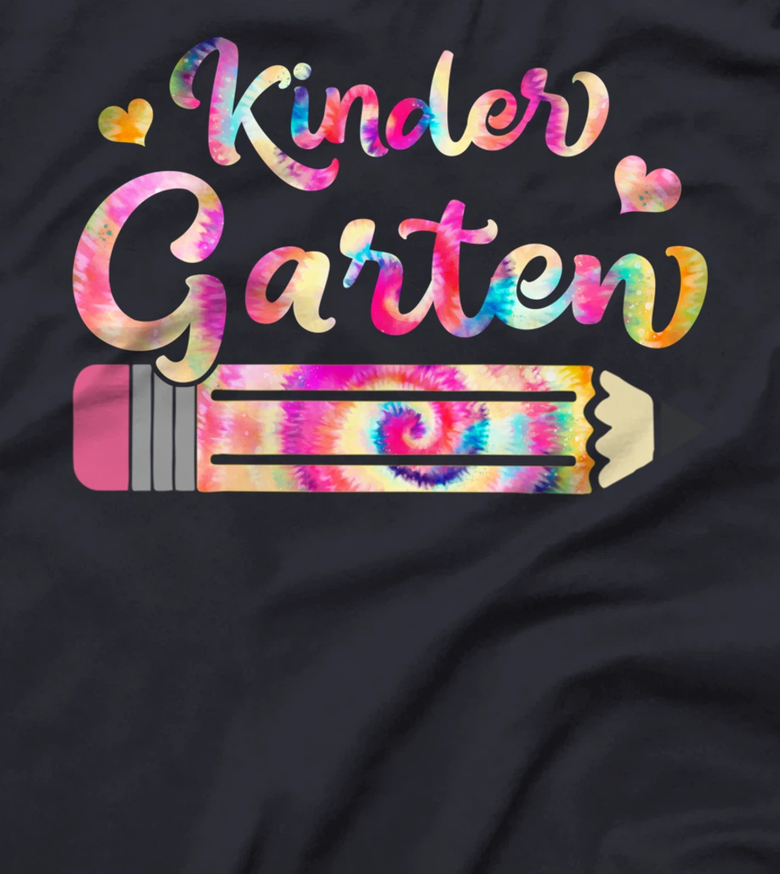 Kindergarten Teacher Tie Dye Funny Back To School T-Shirt