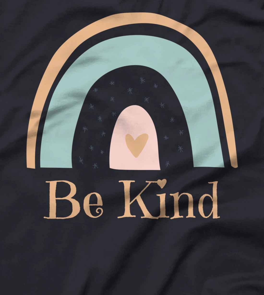 Rainbow Minimalist Boho Be Kind Kindness Awareness T-Shirt