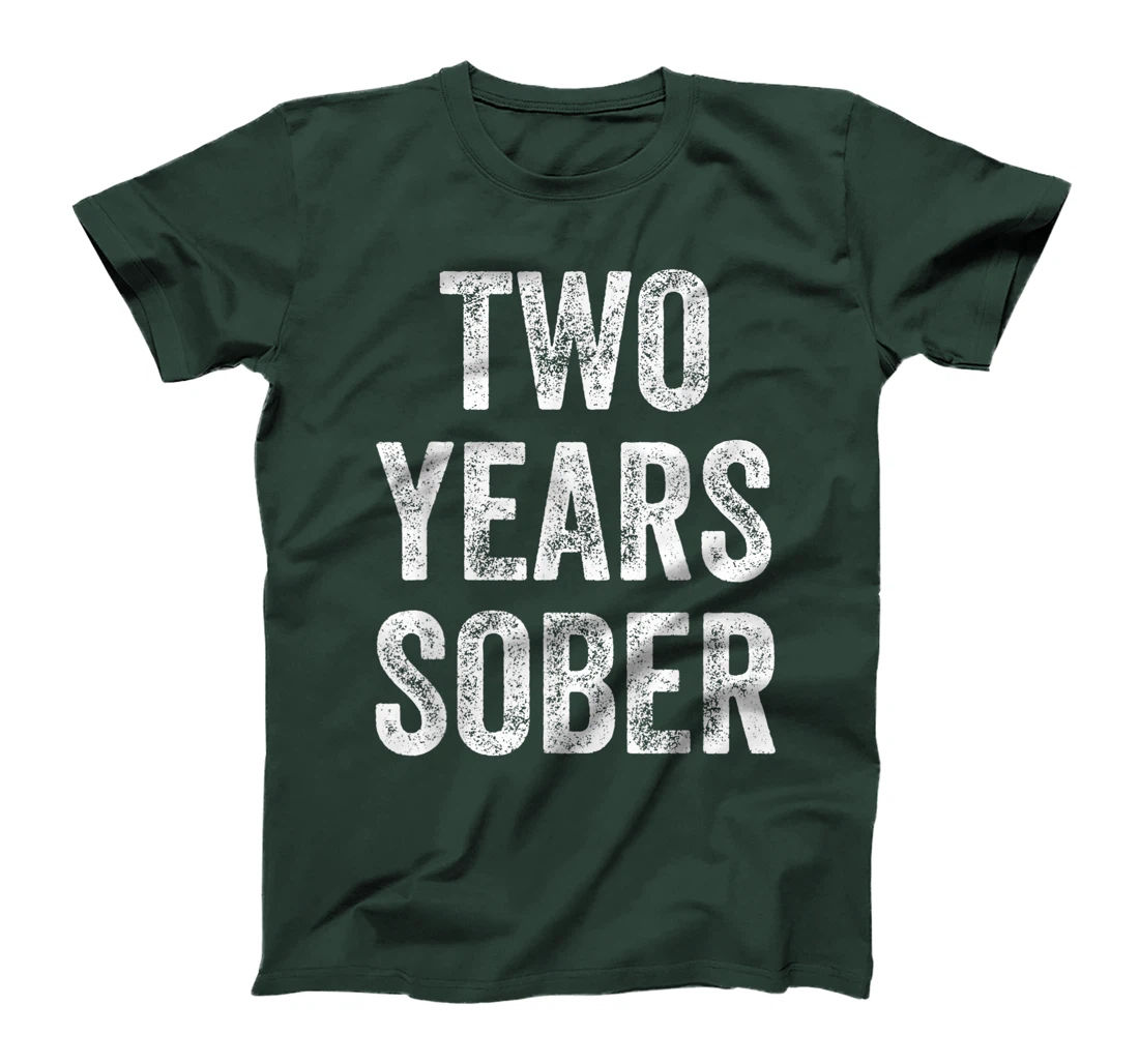 Two Years Sober Congratulations Sobriety Anniversary T-Shirt, Women T-Shirt