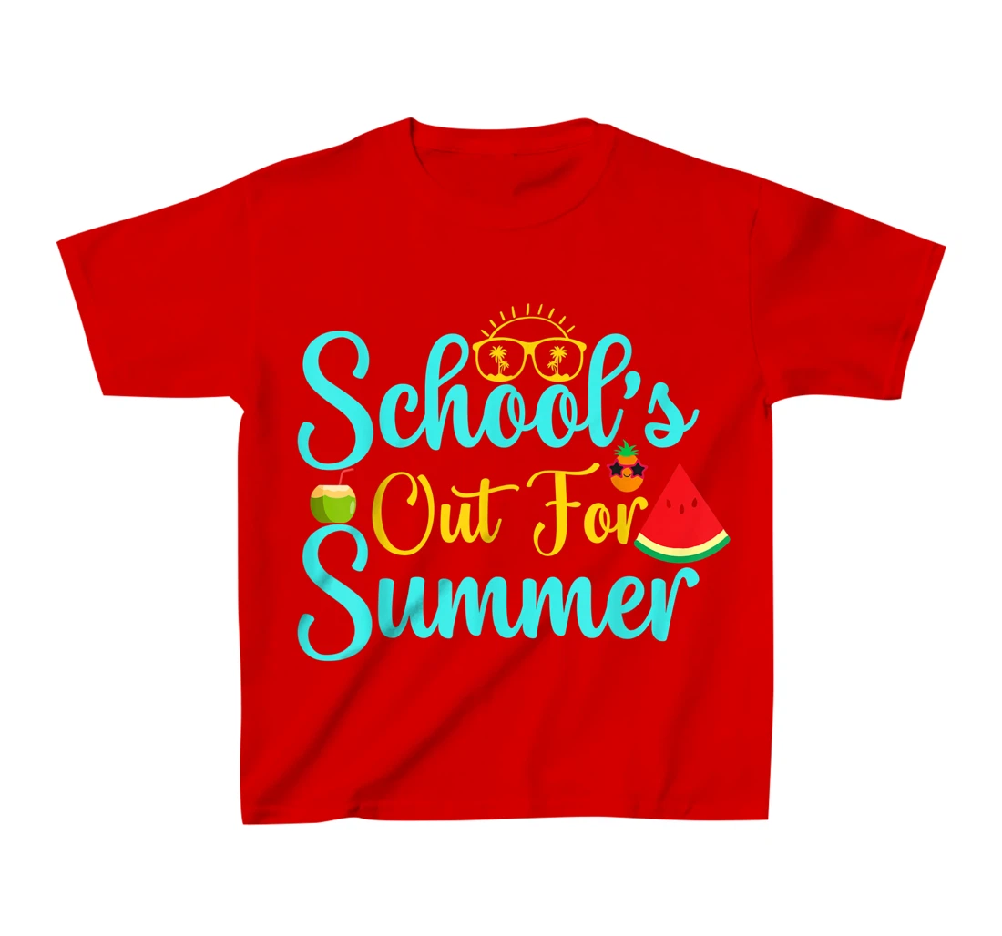 Out For Summer Retro Style Last Day Of School Student T-Shirt, Kid T-Shirt and Women T-Shirt