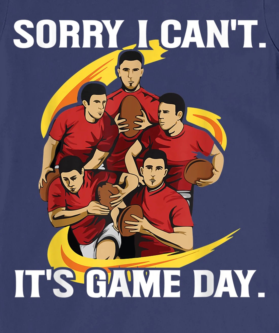 Sorry I can't. It's Game Day Design for a Rugby Coach T-Shirt, Women T-Shirt