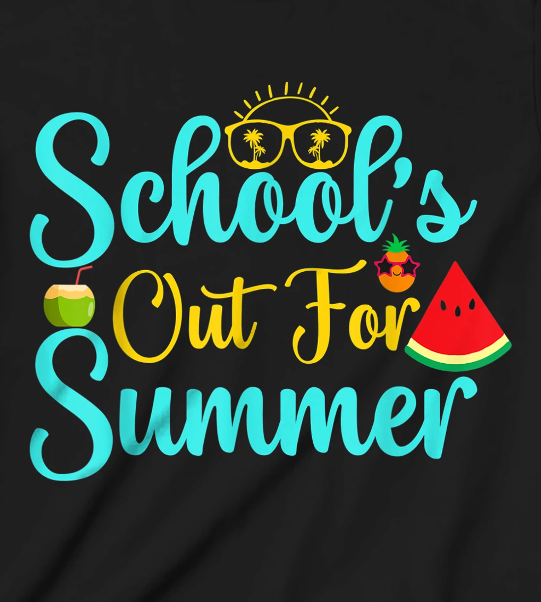 Out For Summer Retro Style Last Day Of School Student T-Shirt, Kid T-Shirt and Women T-Shirt