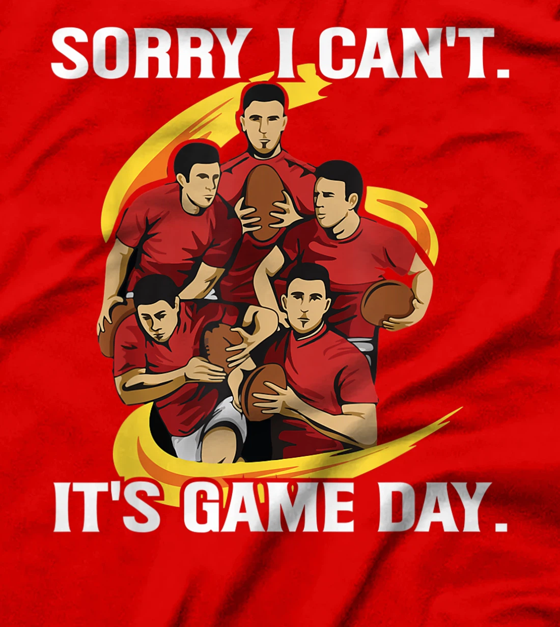 Sorry I can't. It's Game Day Design for a Rugby Coach T-Shirt, Women T-Shirt