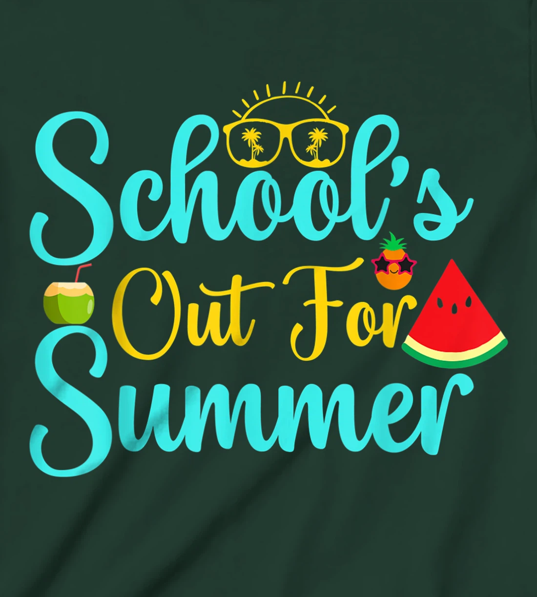 Out For Summer Retro Style Last Day Of School Student T-Shirt, Kid T-Shirt and Women T-Shirt