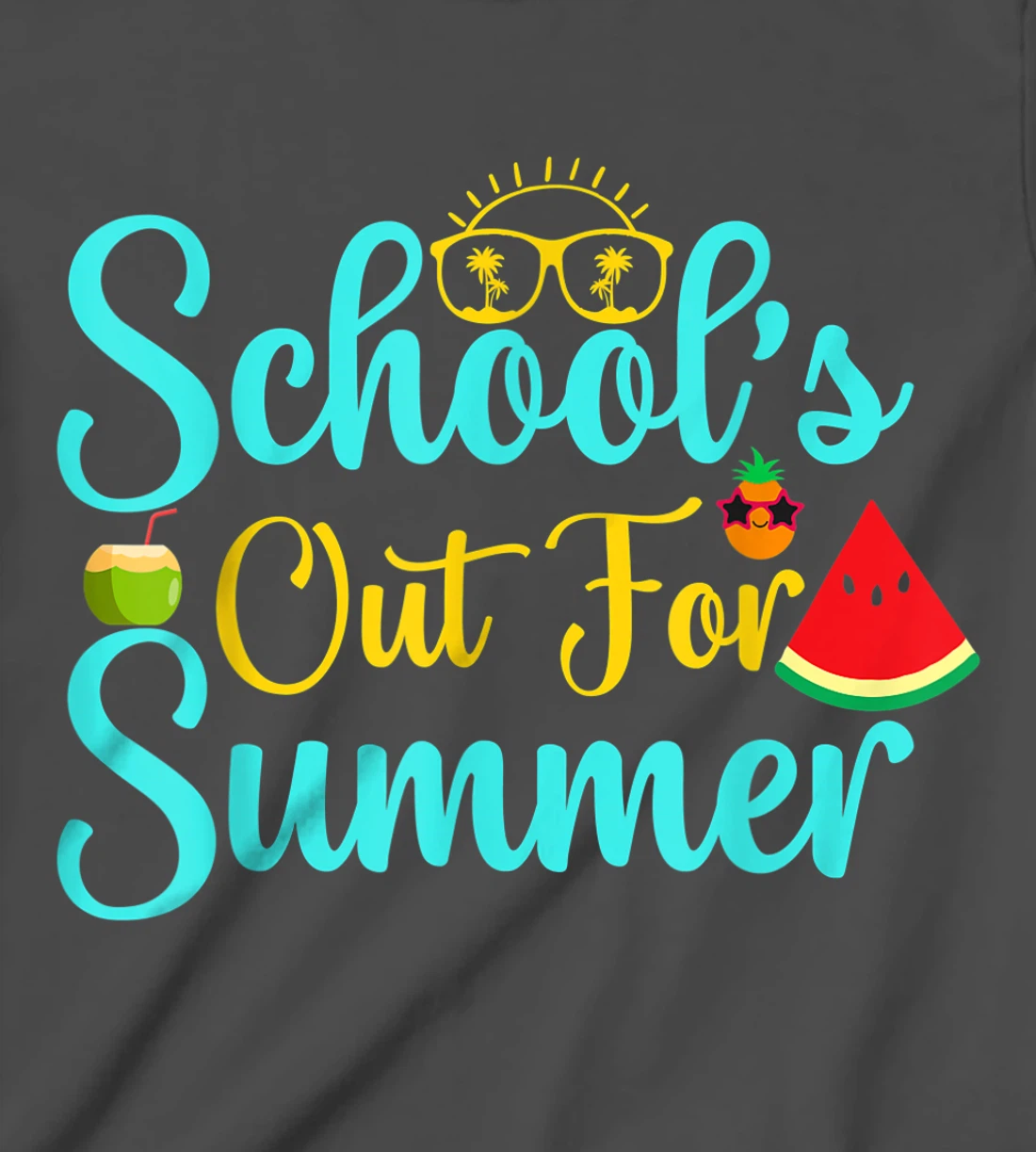 Out For Summer Retro Style Last Day Of School Student T-Shirt, Kid T-Shirt and Women T-Shirt