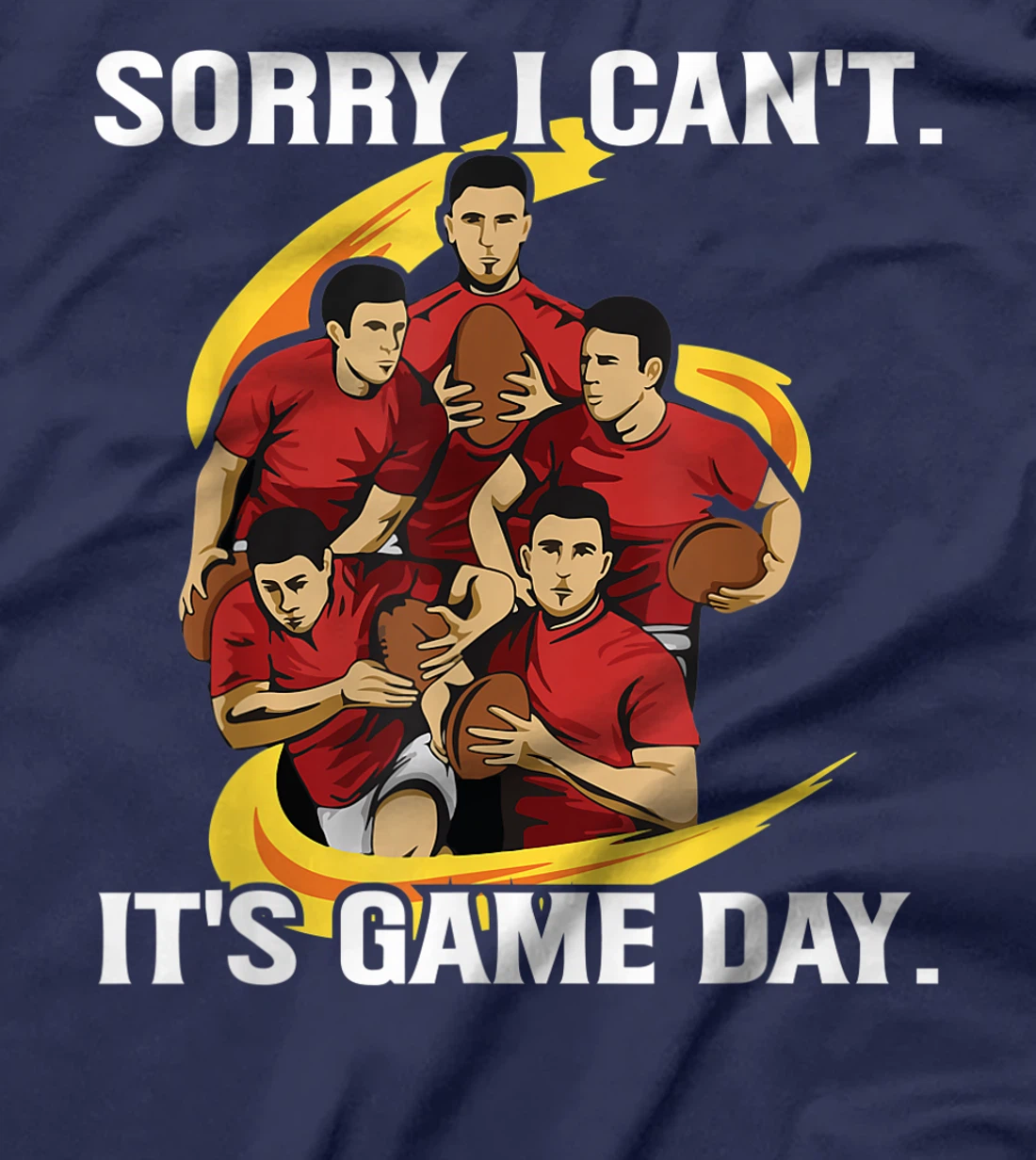 Sorry I can't. It's Game Day Design for a Rugby Coach T-Shirt, Women T-Shirt
