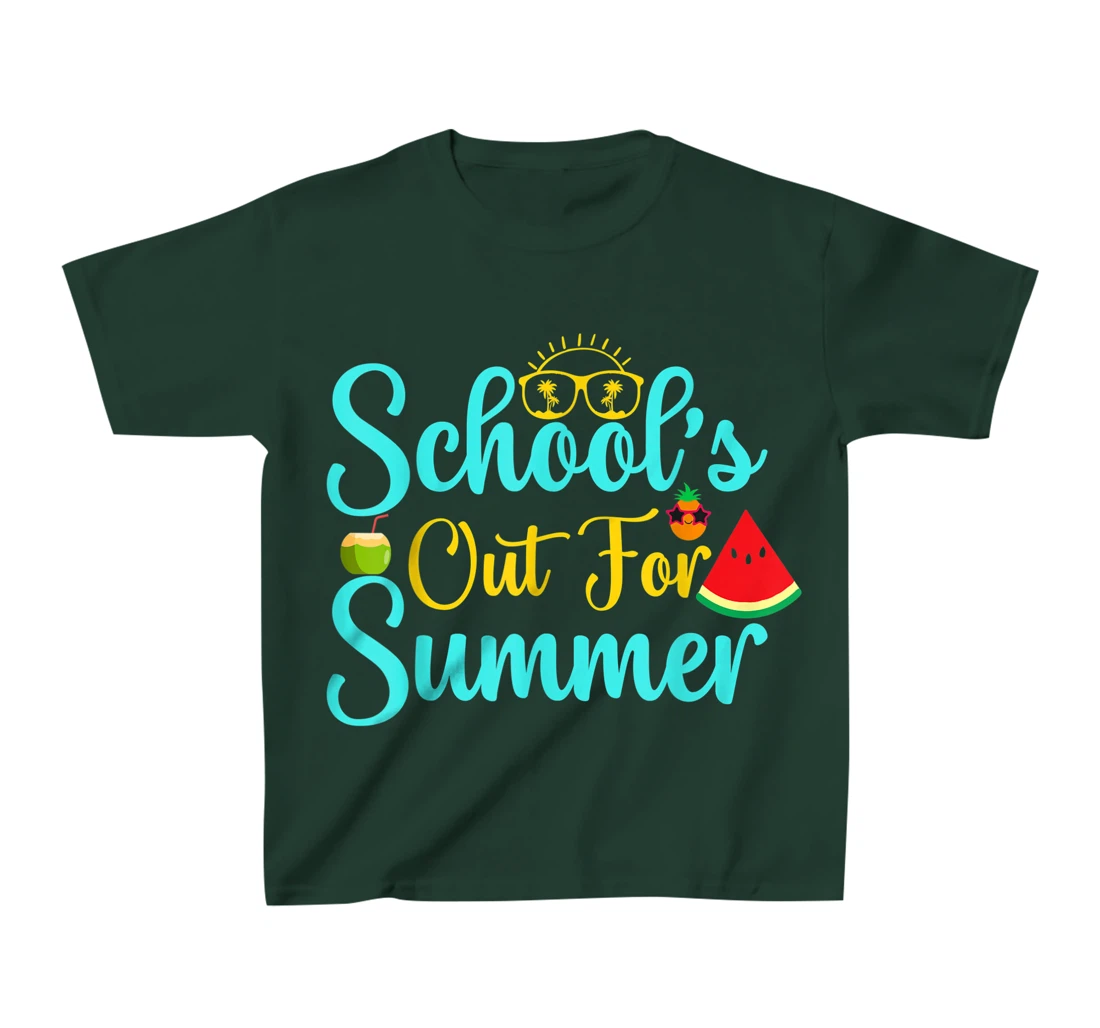 Out For Summer Retro Style Last Day Of School Student T-Shirt, Kid T-Shirt and Women T-Shirt