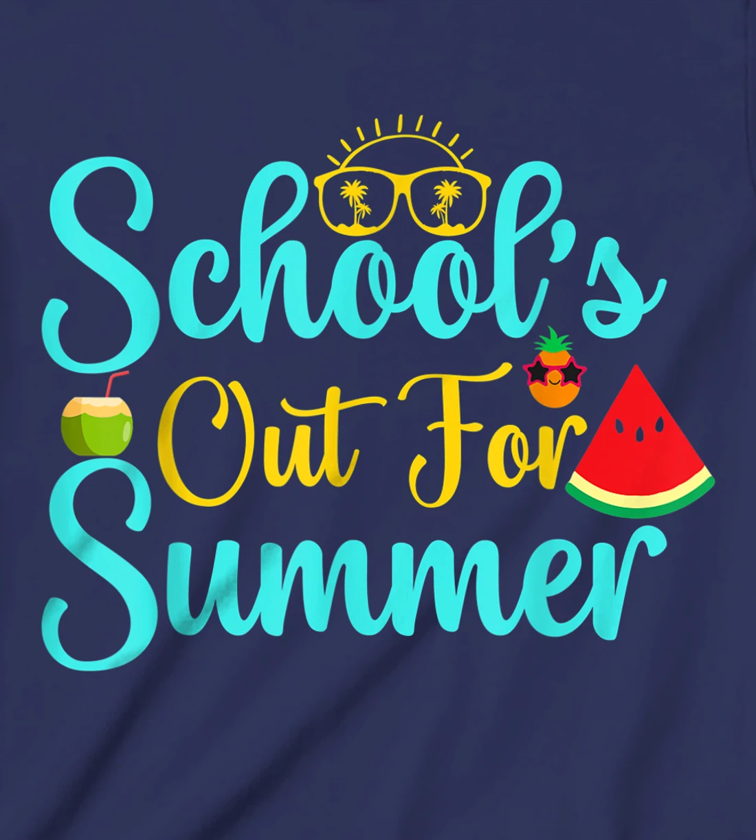Out For Summer Retro Style Last Day Of School Student T-Shirt, Kid T-Shirt and Women T-Shirt