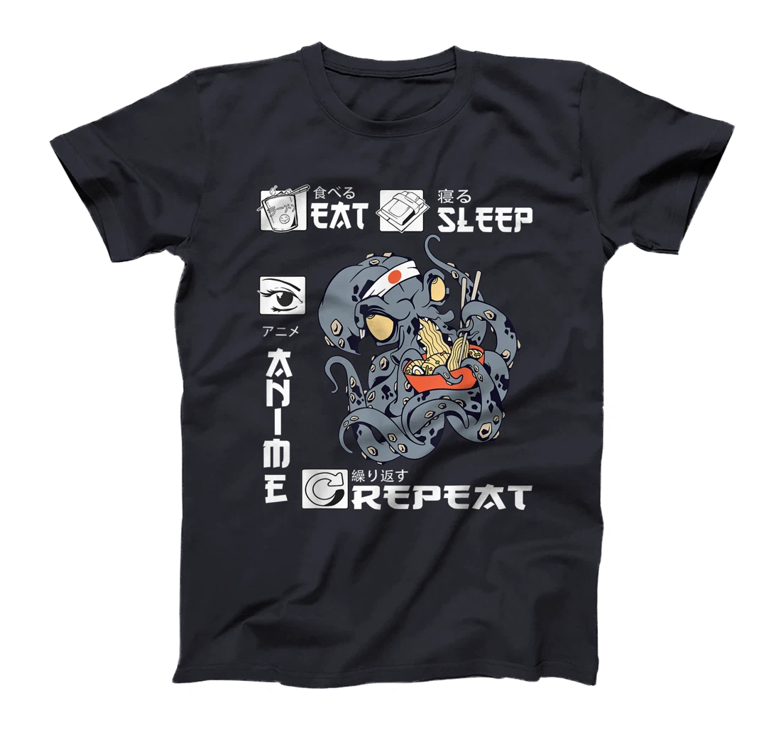 Eat Sleep Anime Repeat Merch Anime Men Japan Ramen Japanese T-Shirt, Kid T-Shirt and Women T-Shirt
