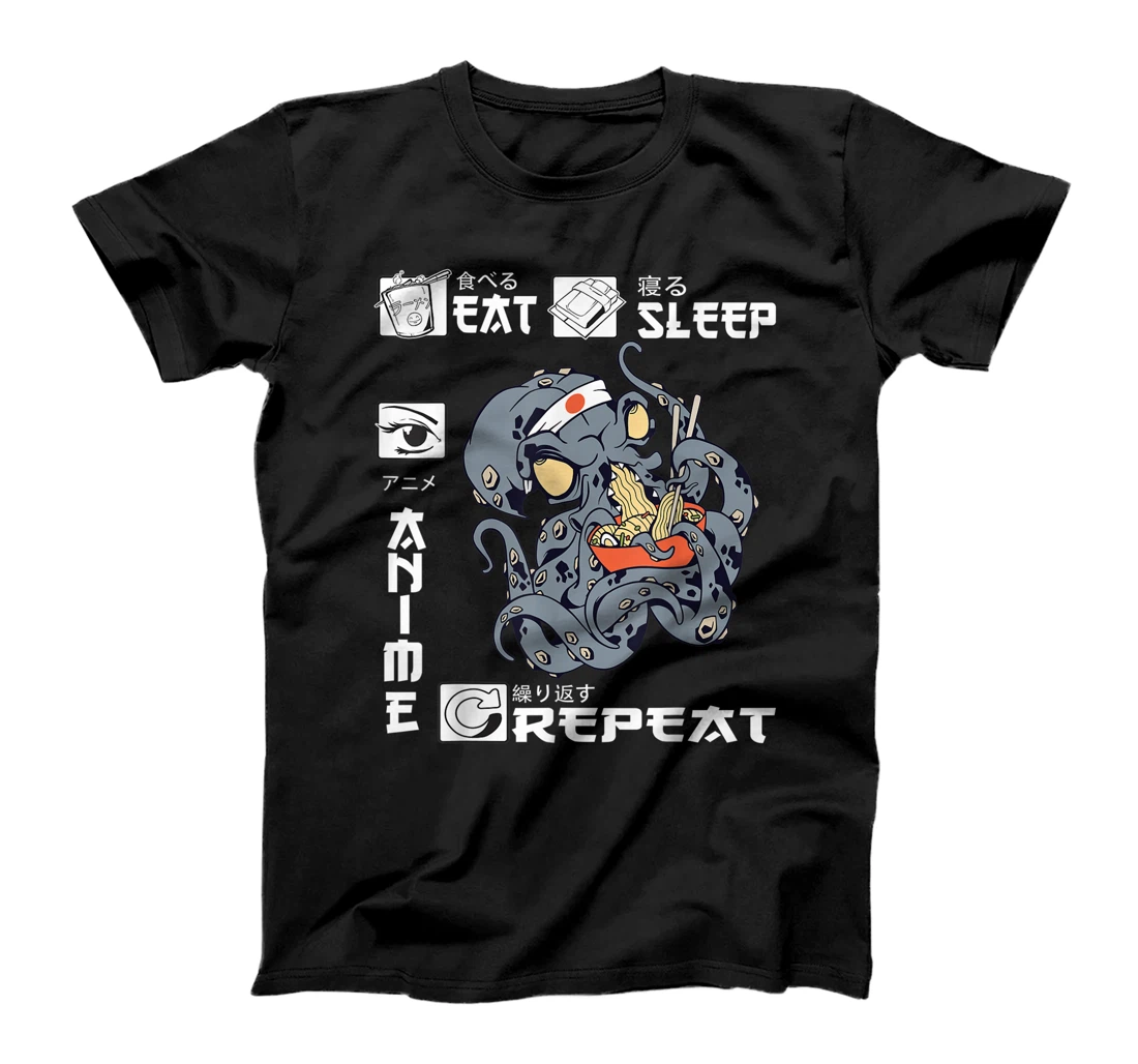 Eat Sleep Anime Repeat Merch Anime Men Japan Ramen Japanese T-Shirt, Kid T-Shirt and Women T-Shirt