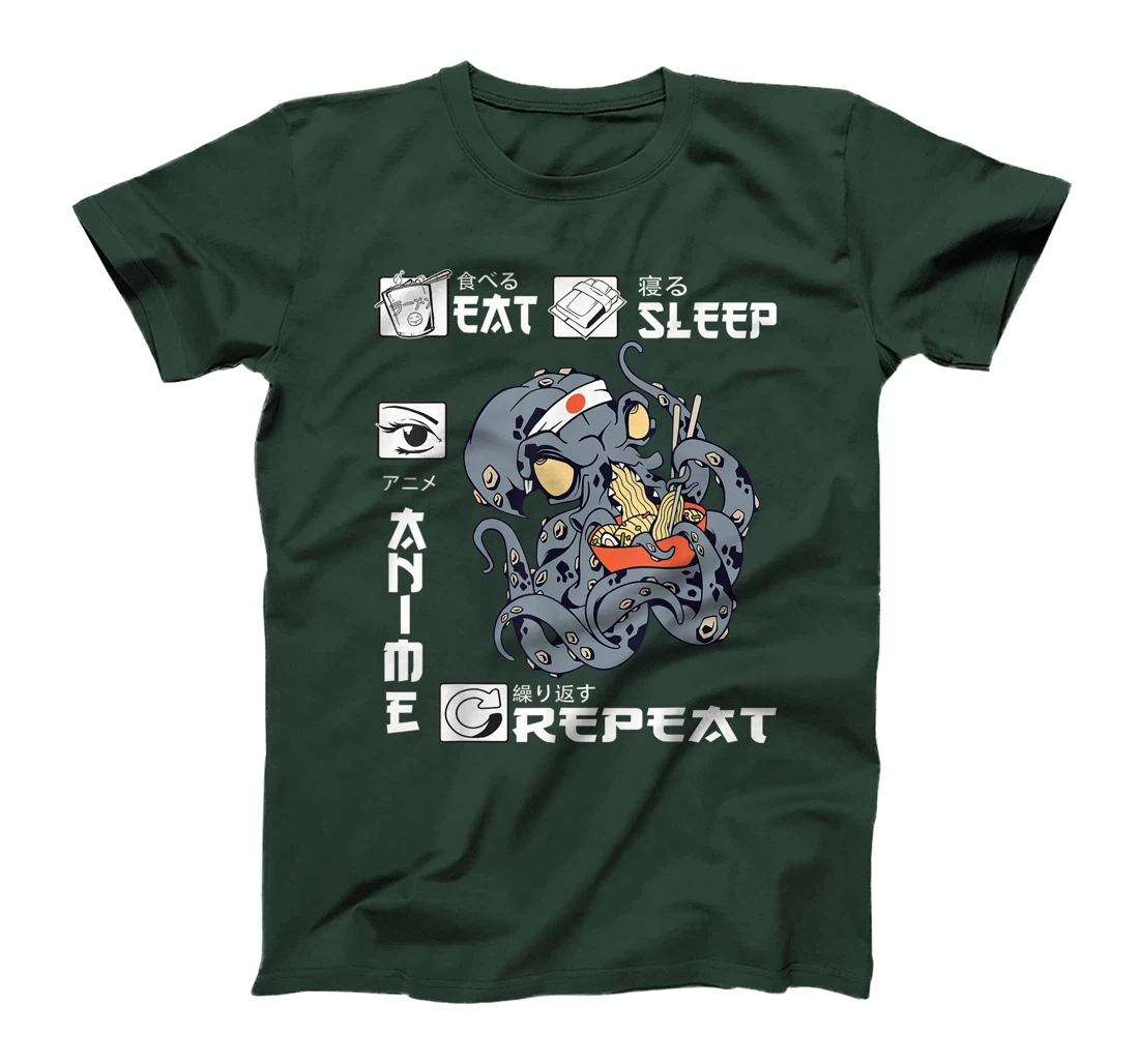 Eat Sleep Anime Repeat Merch Anime Men Japan Ramen Japanese T-Shirt, Kid T-Shirt and Women T-Shirt