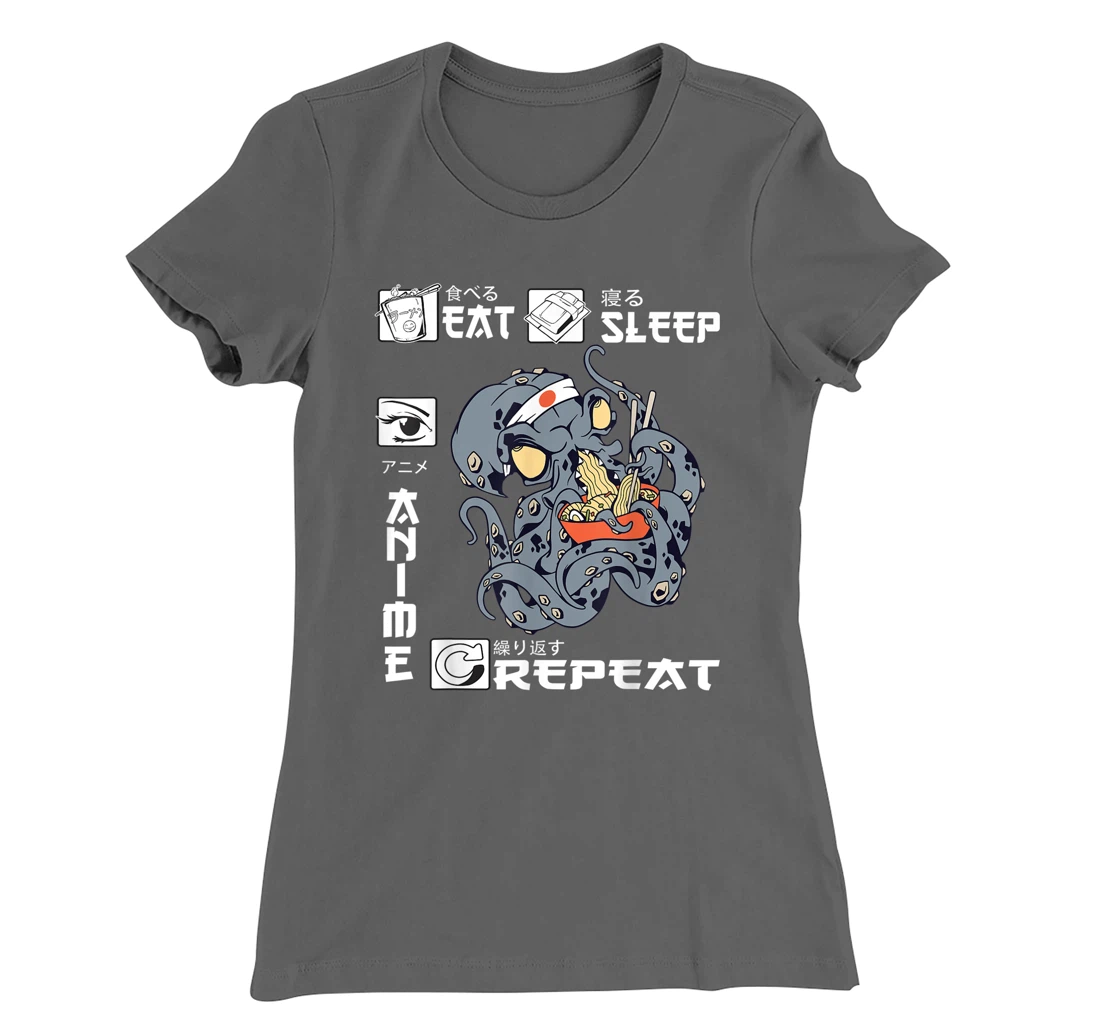 Eat Sleep Anime Repeat Merch Anime Men Japan Ramen Japanese T-Shirt, Kid T-Shirt and Women T-Shirt