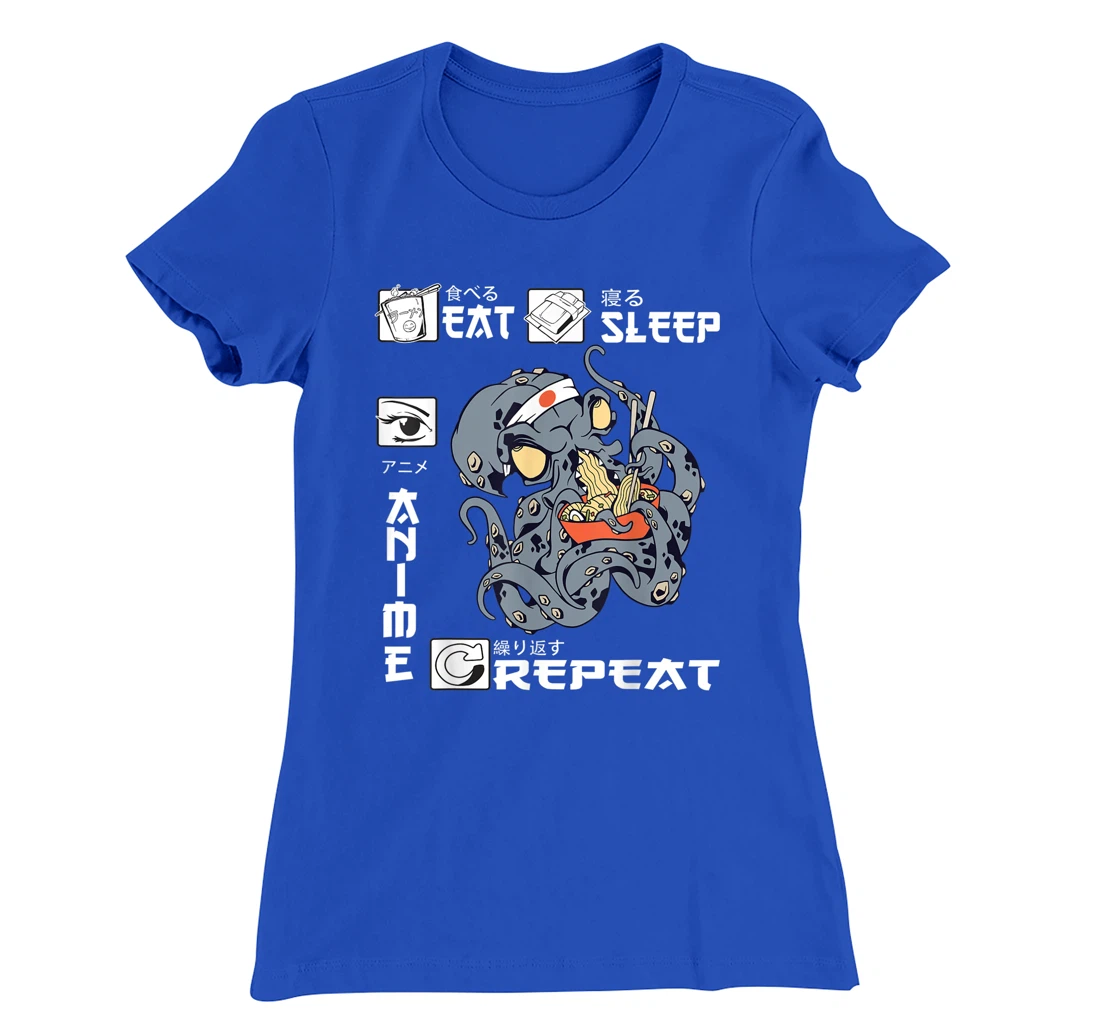 Eat Sleep Anime Repeat Merch Anime Men Japan Ramen Japanese T-Shirt, Kid T-Shirt and Women T-Shirt